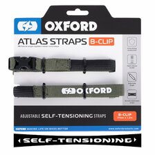 OXFORD POPRUHY NA BATOŽINU ATLAS B-CLIP 17mm x 1,2M ZELENÉ