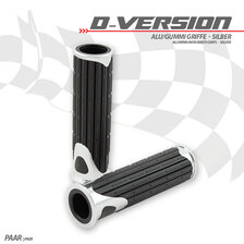 HS MOTO GUMOVÉ GRIPY D-VERSION STRIEBORNÉ 22 MM