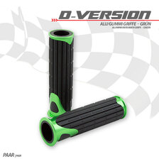 HS MOTO GUMOVÉ GRIPY D-VERSION ZELENÉ 22 MM