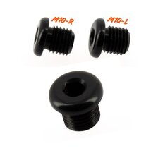 HS MOTO ZÁSLEPKA OTVORU PRE SPÄTNÉ ZRKADLO M10-R / M10-L ČIERNA