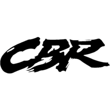 QUATTROERRE NÁLEPKA CBR 14 CM - ČERNÁ