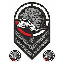 QUATTROERRE NÁLEPKA METAL SKULL