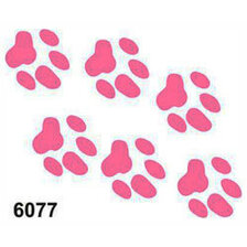 QUATTROERRE NÁLEPKA OTISKY TLAPKY RŮŽOVÁ