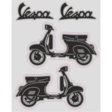 QUATTROERRE NÁLEPKA VESPA SET