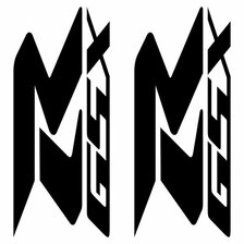 QUATTROERRE NÁLEPKY GSX-R ČERNÉ 2 KS