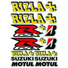 QUATTROERRE SADA NÁLEPEK GSX-R RIZZLA