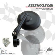 HS MOTO ZPĚTNÉ ZRCÁTKO NOVARA DO ŘÍDÍTEK