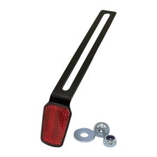 HS MOTO ČERVENÁ ODRAZKA S DRŽIAKOM SHIELD L