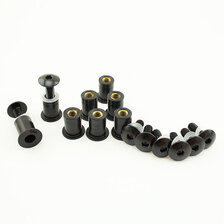 HS MOTO SKRUTKY DO KAPOTÁŽE 8 KS ČIERNE