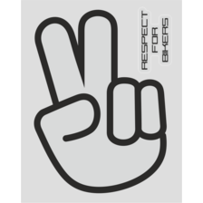 QUATTROERRE NÁLEPKA MOTO - RESPECT FOR BIKERS