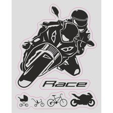 QUATTROERRE NÁLEPKA MOTO SUPERSPORT