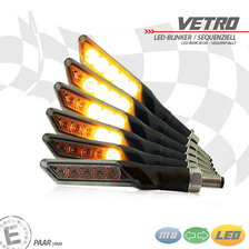 HS MOTO SEKVENČNÍ LED BLINKRY VETRO