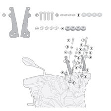 GIVI SADA NA MONTÁŽ PLEXI D5127S/D5127ST/AF5127 BMW F 750 GS (18-21) D5129KIT