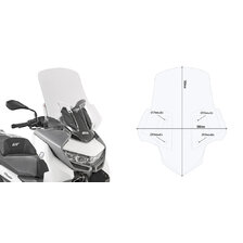 GIVI PLEXI TRANSPARENTNÍ BMW C 400 GT (19-20) 5132DT