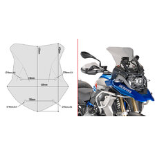 GIVI PLEXI BMW R 1200 GS (13-18)/R 1200 GS ADVENTURE (14-18)/R 1250 GS (19) 5124D