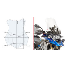 GIVI PLEXI BMW R 1200 GS (13-18)/R 1200 GS ADVENTURE (14-18/R 1250 GS (19) 5124DT