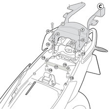 GIVI DRŽÁK KUFRU BMW R 1200 R SR5100M