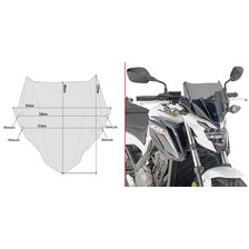 GIVI PLEXI HONDA CB 650 F A1159