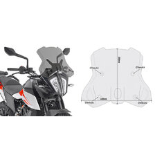 GIVI PLEXI KTM 390 (20)/790 ADVENTURE/R (19-20)/890 ADV (21) 7710D