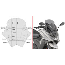 GIVI PLEXI KYMCO AK 550 D6110S