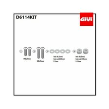 GIVI SADA NA MONTÁŽ PLEXI 6114DT KYMCO AGILITY 300 R16 (19-20) D6114KIT