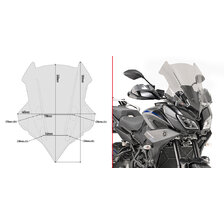 GIVI PLEXI ŠTÍT YAMAHA TRACER 900/TRACER 900 GT (18-20) D2139S
