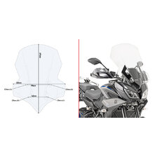 GIVI TURISTICKÝ PLEXI ŠTÍT YAMAHA TRACER 900/GT (18-20) 2139DT