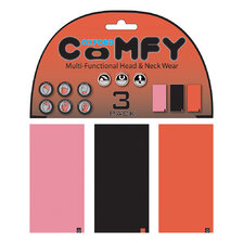 OXFORD MULTIFUNKČNÍ ŠÁTEK COMFY PINK/BLK/RED 3 KS V BALENÍ