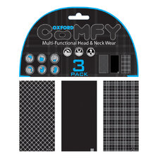 OXFORD MULTIFUNKČNÍ ŠÁTEK COMFY TARTAN 3 KS V BALENÍ