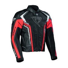DIFI KOŽENÁ BUNDA VALENCIA BLACK/RED