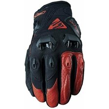 FIVE RUKAVICE STUNT EVO V2 ČERNÁ/ČERVENÁ XXXL