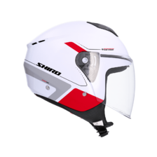 SHIRO PRILBA IBIZA SPORTAGE WHITE/RED M
