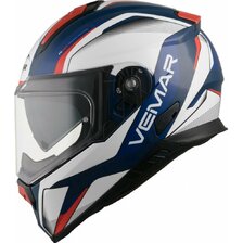 VEMAR PRILBA ZEPHIR LUNAR DEEP BLUE/WHITE/RED (D)
