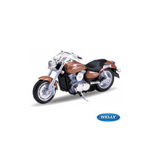 WELLY MODEL 1:18 KAWASAKI VULCAN 1500 MEAN STRIKE HNĚDÁ