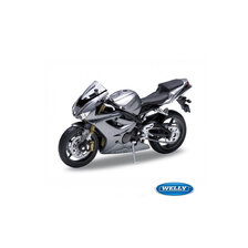 WELLY MODEL 1:18 TRIUMPH DAYTONA 675 STŘÍBRNÁ