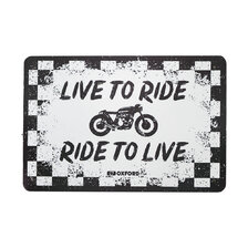 OXFORD KOVOVÁ TABULKA "LIVE TO RIDE"