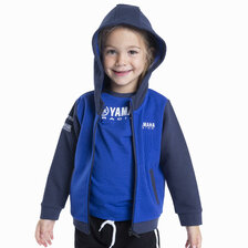 YAMAHA DETSKÁ MIKINA NA ZIPS S KAPUCŇOU PADDOCK BLUE