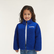 YAMAHA PADDOCK BLUE ESSENTIALS SHERPA FLEECE MIKINA NA ZIPS DETSKÁ
