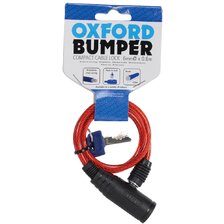 OXFORD ZÁMEK BUMPER 600 MM X 6 MM ČERVENÝ OF06