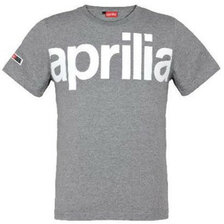 PVGA APRILIA TRIČKO BIG LOGO ŠEDÉ PÁNSKE L