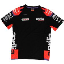 PVGA APRILIA TRIČKO DÁMSKE RACING TEAMWEAR 22 ČIERNE L