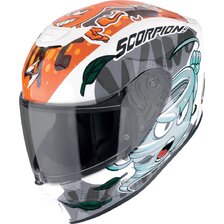 SCORPION PRILBA EXO-JNR AIR THE4ELEMENTS WHITE/BLUE/ORANGE