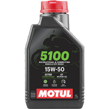 MOTUL 5100 100 % SYNTETICKÝ ESTEROVÝ OLEJ 15W50 4T 1 L
