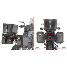 GIVI BOČNÉ NOSIČE TREKKER OUTBACK / CANYON MONOKEY CAM SIDE KAWASAKI KLE 500/SE (26) PLO4139CAM