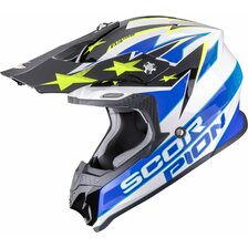 SCORPION PRILBA VX-16 EVO AIR PATRIOT WHITE-BLUE-YELLOW