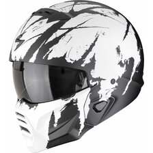 SCORPION PRILBA EXO-COMBAT ll MARAUDER MATT BLACK/WHITE