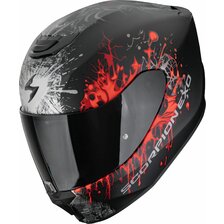 SCORPION EXO-391 WOLF MATT BLACK-SILVER-RED