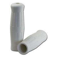 HS MOTO GUMOVÉ GRIPY BOBBER BIELE 25,4 MM