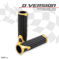 HS MOTO GUMOVÉ GRIPY D-VERSION ZLATÉ 22 MM