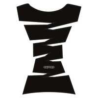 OXFORD NÁLEPKA NA NÁDRŽ JAGGED ČERNÁ